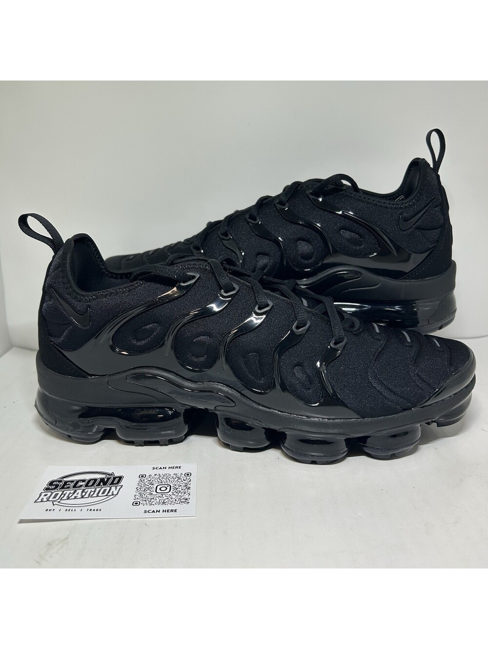 Nike Air VaporMax Plus Triple Black - Size 10.5 - (924453-004)